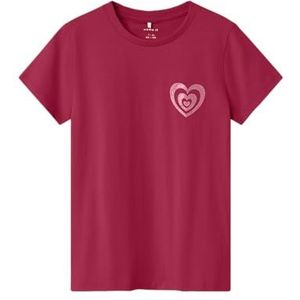 NAME IT Meisjes Nkfkia SS Top Ps, Jalapeno Red, 116