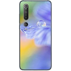 Beschermhoes voor Xiaomi Mi10 Pro, design: Waterdruppels op bloem