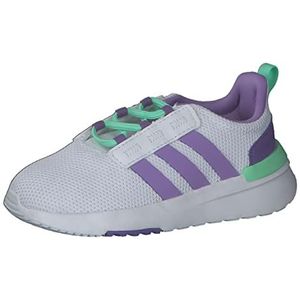 adidas Racer Tr21 I Hardloopschoenen voor kinderen, uniseks, Ftwr White Violet Fusion Pulse Mint, 26.5 EU