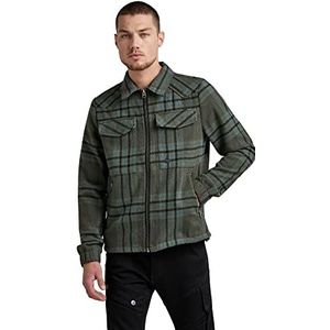 G-STAR Raw Check Overshirt voor heren, meerkleurig (grafiet/drew check D20163-c840-c642), XS