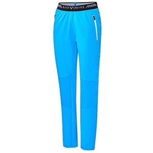 Black Crevice Outdoorbroek voor dames, hoogwaardige wandelbroek van 90% polyester en 10% elastaan, waterafstotende outdoorbroek voor dames, ademende trekkingbroek met elastische band, lichtblauw, 42