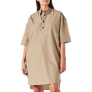 G-STAR RAW Dames Shirt s Jurk, Beige/Kaki (Tree House C894-C941), S