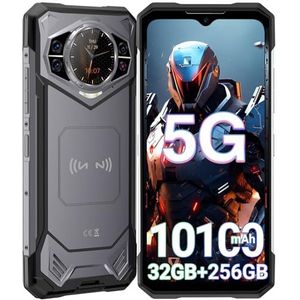 DOOGEE S200 Telephone Portable Incassable 5G Android 14, 32Go RAM + 256 Go ROM/2 to Smartphone Incassable avec Écran Arrière de 1,32"", 10100 mAh (33W), 6,72"" FHD+120Hz, 100 MP + 20 MP, Dual SIM/NFC.