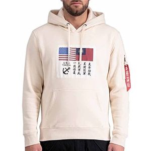 Alpha Industries USN Blood Chit Hoody Sweat capuchon voor heren Jet Stream White