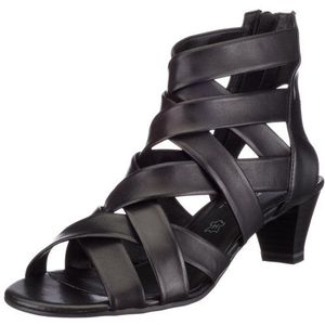 JANA 8/8/28205/24/001, damessandalen, Zwart Black001, 39.5 EU X-Weit