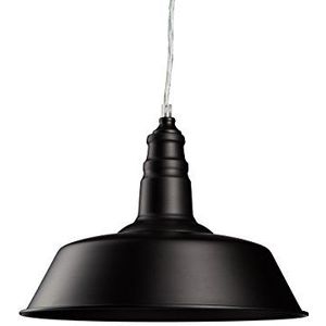 Relaxdays Hanglamp industrie, plafondlamp enkele vlam, hanglamp metaal, H x B x D: 120 x 36 x 36 cm, zwart