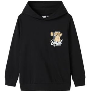 NAME IT Jongens Nkmjokum BOD Nreg Sweat Wh Unb Sky, zwart, 122-128