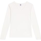 Petit Bateau - Iconisch T-shirt - Lange Mouwen - Wit - Katoen