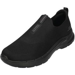 Skechers Heren Go Walk 6 Sneaker, Zwart textiel, 47 EU