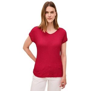 Cecil dames structuurshirt, Glazed Apple Red, L