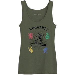 Harry Potter tanktop voor dames, Kaki, XS
