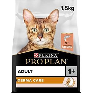 Purina Pro Plan Derma Care Adult 1+ kroketten katten met zalm, 6 verpakkingen à 1,5 kg