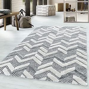 Designtapijt zigzagpatroon woonkamer plat tapijt 3D