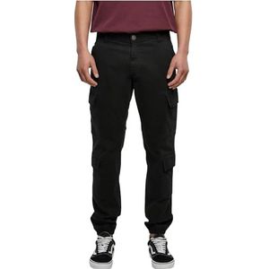 Urban Classics Double Cargo Twill Joggingbroek voor heren, zwart, 33