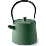 IBILI - Yame Theepot - Gietijzer - Zwart - 1,2 Liter - Geschikt voor Inductie