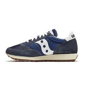 Saucony Heren Jazz Original Vintage Sneaker, Navy Donker Grijs, 38 EU