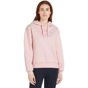 Tommy Hilfiger Dames REG VLAG OP BORST HOODIE WW0WW41245 Pullover Hoodie, Delicaat Roze, S, Roze (delicaat roze), S