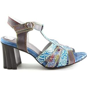 Laura Vita Ficdjio 02 Peeptoe sandalen voor dames, blauw blauw blauw blauw, 39 EU