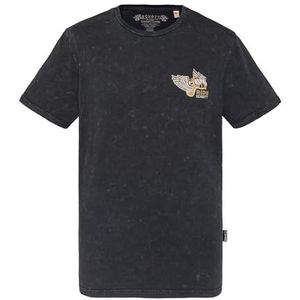 Schott NYC Tshaven T-shirt voor heren, Zwart, XXL