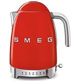 SMEG KLF04RDEU, Elektrisch waterkoker met temperatuurregeling 50’s Style, 1.7L, Kleur : rood