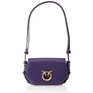 Pinko, Love Click Exagon baby kalfsleer dames, W84q_violet Uva-antiek goud