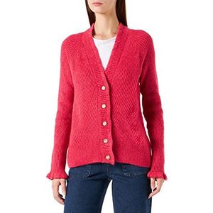 Naf Naf Mgeraldia gebreide jas voor dames, Roze Camay, XS