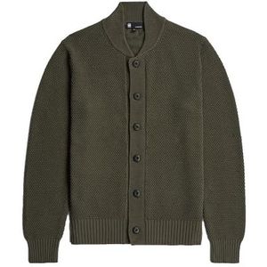 G-STAR Honey Comb Structuur Cardigan Knit, grijs (Asfalt D27108-d631-995), S