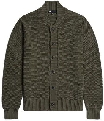 G-STAR Honey Comb Structuur Cardigan Knit, grijs (Asfalt D27108-d631-995), XS