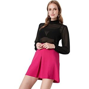 TRENDYOL Vrouwen Mini A-lijn geweven stof Rock Skirt, Fuchsia, 36, Fuchsia, 36