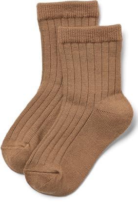 Wheat - Rib - Huissokken - Caramel - Wol