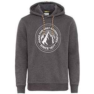 camel active Heren 409441/8W40 capuchontrui, grafiet grijs, S