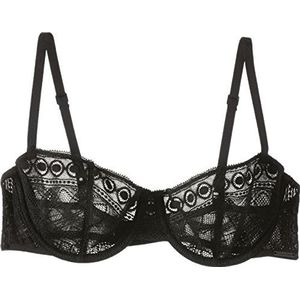 Calvin Klein Onderwear dames balconette beha SPREE, effen, zwart (black 001), 80C