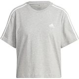 adidas T-shirt voor dames, Grijs/Wit, M