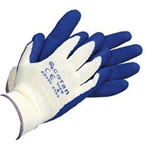 COFAN 11000067 – 9 – verpakking van 12 latex handschoenen, T-) blauw