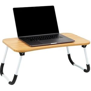 Mind Reader Woodland Collection, Draagbare Laptop Bureau/Ontbijttafel, Opvouwbaar, Draagbaar, Opvouwbare Poten, 23,5 ""L x 13,75"" B x 10,5"" H, Beige