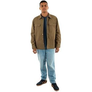 Calvin Klein Jeans Heren LS CTTN FLLD RLXD SH LV04RC401G jassen, geel (kappertjes), S, Geel (Kappertjes), S