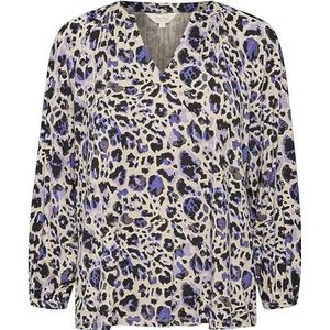 Part Two MileaPW TS Relaxed Fit 3/4 mouwen, Bluing Leo Print, XXL dames, Bluing Leo Print, XXL