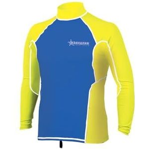 Abysstar Rash Guard Man - kindershirt met lange mouwen van lycra UV 50+ T-shirt Rash Guard uniseks - kinderen en jongeren