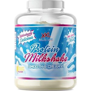XXL Nutrition - Protein Milkshake - Eiwitshake Whey Concentraat & Calcium CaseÃ¯naat - Eiwitgehalte 75% - Creamy Banana - 750 gram