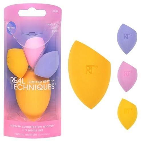 Real Techniques - Miracle Complexion Sponge - Make-up Sponsje - Set van 4