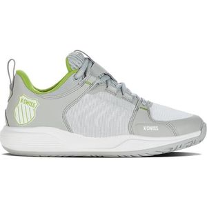 K-Swiss Performance Dames Ultrashot Team tennisschoen, grijs violet/wit/limoengroen, 43 EU, Grijs Violet Wit Lime Groen, 43 EU