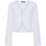 Pieces - Detail LS - Top - Wit