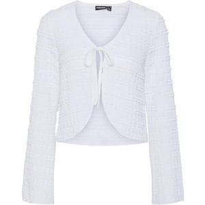 Pieces - Detail LS - Top - Wit