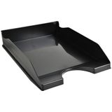 Exacompta - ref. 123014D - Set van 10 Brievenbakken ECOTRAY - Afmetingen: 34,5x25,5x6,5 cm - voor A4+ documenten - zwarte kleur - Blauer Engel gecertificeerd