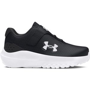 Under Armour UA BINF Surge 4 AC, Sneakers jongens, Black/Anthracite/White, 21 EU