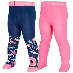 Playshoes Uniseks kinderpanty's, marine/roze, 122/128 cm