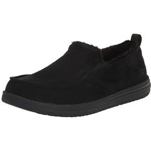 Skechers Melson Willmore Slipper voor heren, Zwart microvezel, 45 EU