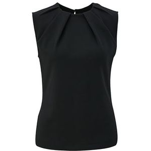 s.Oliver Schwarz LABEL Tanktop met satijnen detail, 9999, 42