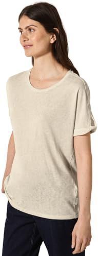 Cecil - Linnen Look Shirt - Beige - Dames