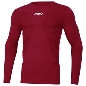 JAKO Functioneel shirt voor heren, longsleeve Comfort 2.0, comfortabel sportondergoed voor heren, naadloos en bodyfit, hardloopshirt voor heren, lange mouwen met zachte grip